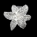 Accesoriu modern pentru decor par CA028DD Argintiu cu cristale Argintii Metalizat